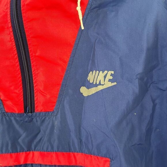 Vintage Nike 1/4 Zip Windbreaker 70s Jacket Made in USA Large Rare OG - Picture 3 of 4